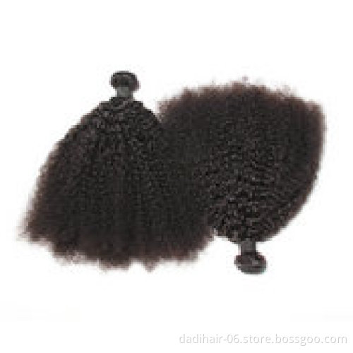 wholesale 7A 8A 9A Grade Large Stock Brazilian Virgin Human Hair Weave Bundles Afro Kinky Curly Hair in xuchang factory